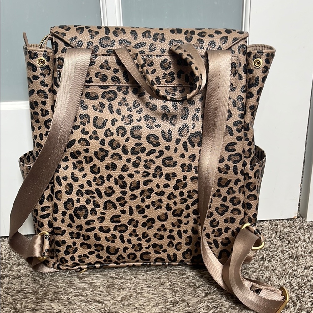Leopard Print Backpack - Picture 2 of 5